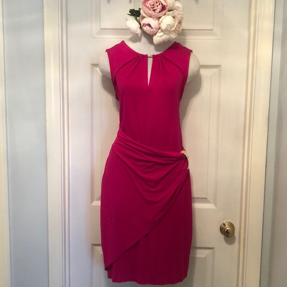 Hot Pink Caché Dress - Picture 1 of 6